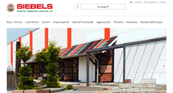 Desktop Screenshot of baustoffzentrum-siebels.de